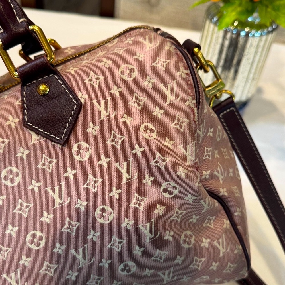 Authentic Louis Vuitton Mini Lin Speedy Bandolier 30 - Picture 7 of 16